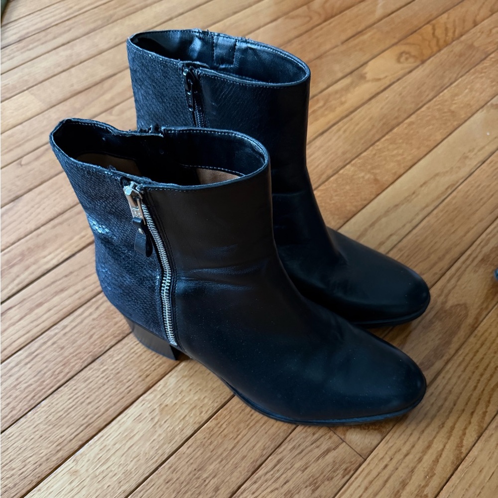 Naturalizer Black Ankle Boots